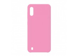 Чехол для Samsung A01/M01 тонкий (розовый)