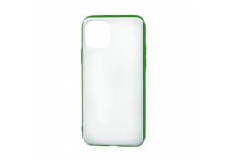 Чехол для iPhone 11 Pro (5.8) с зеленым бампером (прозрачный)