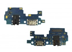 Шлейф для Samsung A217F Galaxy A21s с разъемом зарядки + разъем гарнитуры (плата) HQ