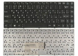 Клавиатура для ноутбука MSI CX480 черная с рамкой