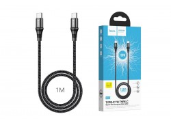 Кабель USB Type-C - USB Type-C HOCO X50, 5A/20V, PD100W (черный) 1м (в оплетке)