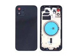 Корпус для iPhone 12 (черный) CE (литое стекло + магнит) org