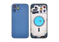 Корпус для iPhone 12 Pro Max (синий) CE (литое стекло + магнит) org