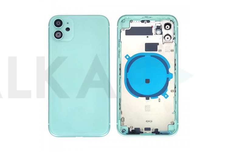 Корпус для iPhone 11 (зеленый) CE (литое стекло) org