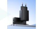 Сетевое зарядное устройство USB + USB-C HOCO N69 Nuevo PD20W+QC3.0 (белый)