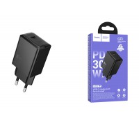 Сетевое зарядное устройство USB-C HOCO N70 Nuevo single port PD30W (черный)