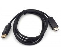 Кабель DisplayPort DP - HDMI (папа - папа) 1,8 м черный (V1.4)