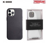 Чехол для телефона K-DOO NOBLE COLLECTION кожаный iPhone 14 PLUS (черный)