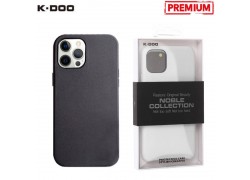 Чехол для телефона K-DOO NOBLE COLLECTION кожаный iPhone 14 PLUS (черный)