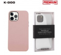 Чехол для телефона K-DOO NOBLE COLLECTION кожаный iPhone 14 PRO (розовый)