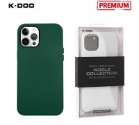 Чехол для телефона K-DOO NOBLE COLLECTION кожаный iPhone 14 PRO (зеленый)