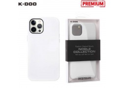Чехол для телефона K-DOO NOBLE COLLECTION кожаный iPhone 14 (белый)