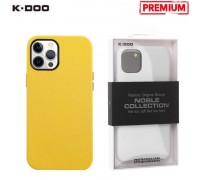Чехол для телефона K-DOO NOBLE COLLECTION кожаный iPhone 14 (желтый)