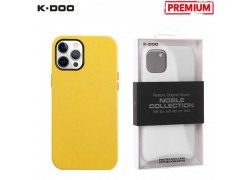 Чехол для телефона K-DOO NOBLE COLLECTION кожаный iPhone 14 (желтый)