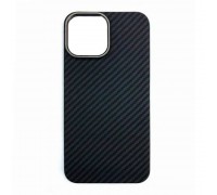 Чехол для iPhone 15 Pro (6,1) "Карбон" с функцией MagSafe (черный)