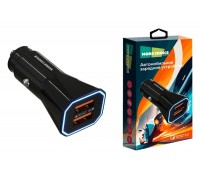 Автомобильное зарядное устройство 2USB More choice AC24QC 3.0A (Black)