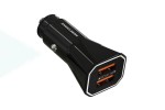 Автомобильное зарядное устройство 2USB More choice AC24QC 3.0A (Black)