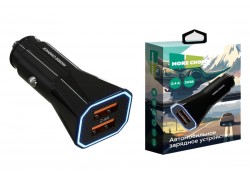 Автомобильное зарядное устройство 2USB More choice AC24 2.4A  (Black)