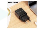 Сетевое зарядное устройство USB More choice NC33 1.0A (Black)