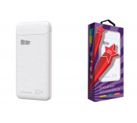 Универсальный дополнительный аккумулятор Power Bank More choice PB33-10 2USB 2.1A (10000mAh) (White)