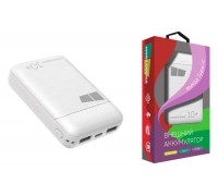 Универсальный дополнительный аккумулятор Power Bank More choice PB32-10 2USB 2.1A (10000mAh) (White)