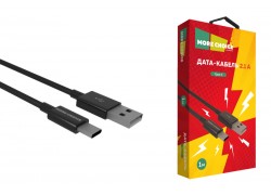 Кабель USB - USB Type-C More choice K24a TPE 2.1A 1м (Black)