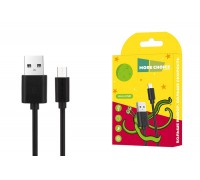 Кабель USB - MicroUSB More choice K13m TPE  2.4A 1м (Black)