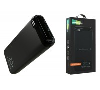 Универсальный дополнительный аккумулятор Power Bank More choice PB19-20 2USB 2.1A (20000mAh) (Black)