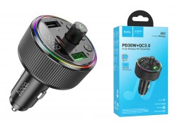 FM-Модулятор HOCO E82 Guerrero PD30W + QC3.0 car BT FM transmitter