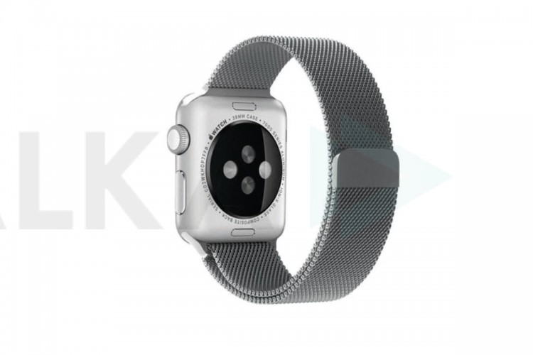Металлический магнитный браслет  "Миланское плетение" для Apple Watch 38-40 мм цвет серый