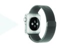 Металлический магнитный браслет  "Миланское плетение" для Apple Watch 38-40 мм цвет серый