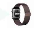 Металлический магнитный браслет  "Миланское плетение" для Apple Watch 38-40 мм цвет коричневый