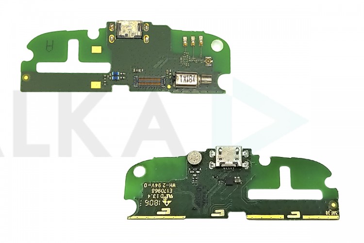 Шлейф для Nokia 1 с разъемом зарядки (плата) HQ