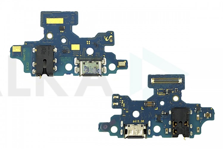 Шлейф для Samsung A415F Galaxy A41 с разъемом зарядки + разъем гарнитуры (плата) HQ