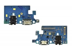 Шлейф для Samsung M317F Galaxy M31s с разъемом зарядки + разъем гарнитуры (плата) HQ