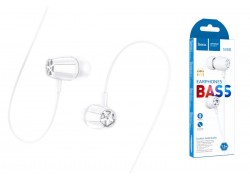 Наушники вакуумные проводные HOCO M88 Graceful universal earphones with mic (белый)