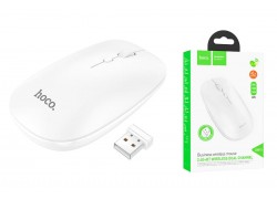 Мышь беспроводная HOCO GM15 Белая (USB, 2.4ГГц+ВТ, 10м) 