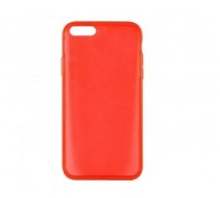Чехол для iPhone 7/8 (4.7) "Жидкий силикон" полупрозрачный (красный)
