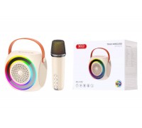 Караоке система мини XO F42 Dazzling RGB Bluetooth Karaoke Stereo with Microphone (белый)