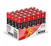 Батарейка солевая Mirex R03 / AAА 1,5V  цена за 24 шт (24/960), showbox (23702-ER03-B24)