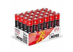 Батарейка солевая Mirex R03 / AAА 1,5V  цена за 24 шт (24/960), showbox (23702-ER03-B24)