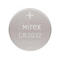Батарейка литиевая Mirex CR2032 3V цена за блистер 4 шт (23702-CR2032-E4)