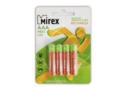 Аккумулятор Ni-MH Mirex HR03 / AAA 1000mAh 1,2V цена за 4 шт, блистер 23702-HR03-10-E4
