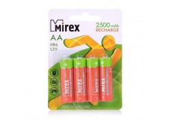 Аккумуляторы Ni-MH Mirex HR6 / AA 2500mAh 1.2V 4шт.