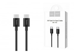 Кабель USB Type-C - USB Type-C HOCO X23, 3A (черный) 1м