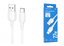 Кабель USB - USB Type-C BOROFONE BX93 27W (белый) 1м