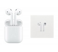 Наушники вакуумные беспроводные AirPods 2 (copy orig) (белый) (л) белая уп.