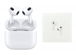 Наушники вакуумные беспроводные AirPods 3 (copy orig) (белый) молочная уп.