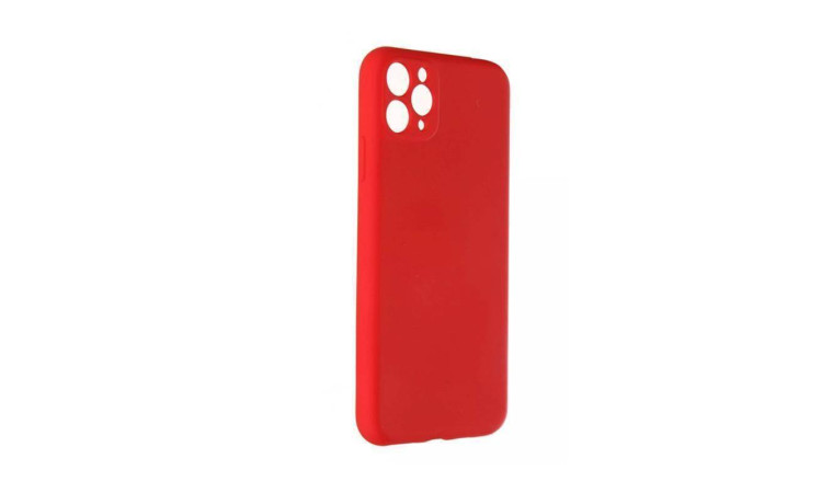 Чехол для iPhone 11 Pro (5.8) Silicone Case Soft Touch закрытая камера (ярко-красный) 14
