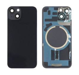 Задняя крышка (стекло) в сборе с рамкой для iPhone 14 (Midnight)